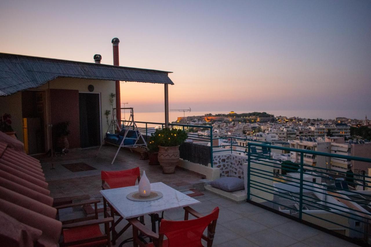 Rooftop With Sea View In Central Rethymno Exterior foto