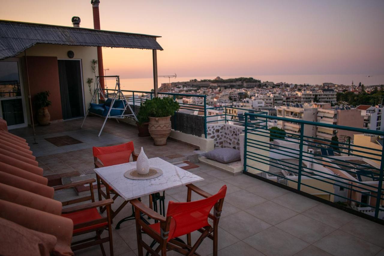 Rooftop With Sea View In Central Rethymno Exterior foto