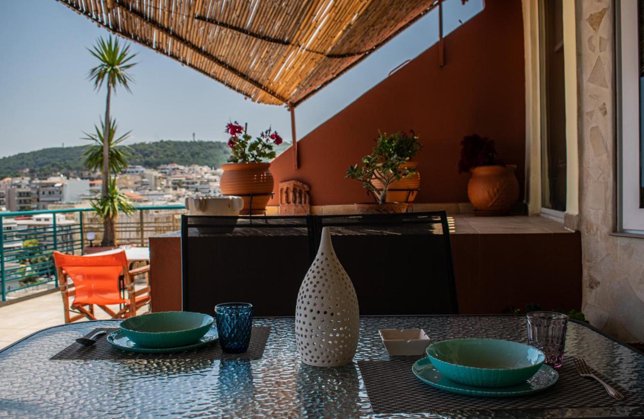 Rooftop With Sea View In Central Rethymno Exterior foto